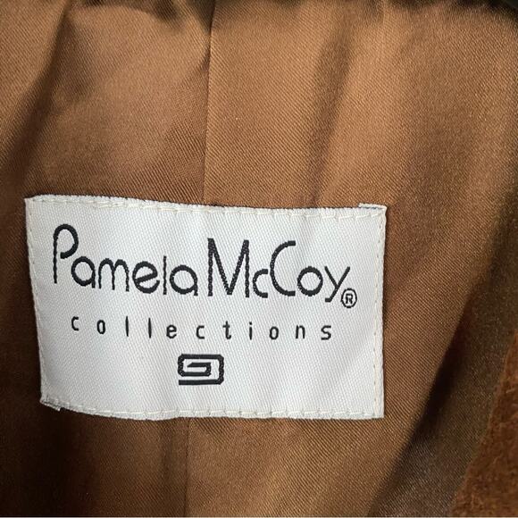 Pamela McCoy Brown Suede Western Embroidered Beaded Jacket Blazer Small Boho - Picture 2 of 10